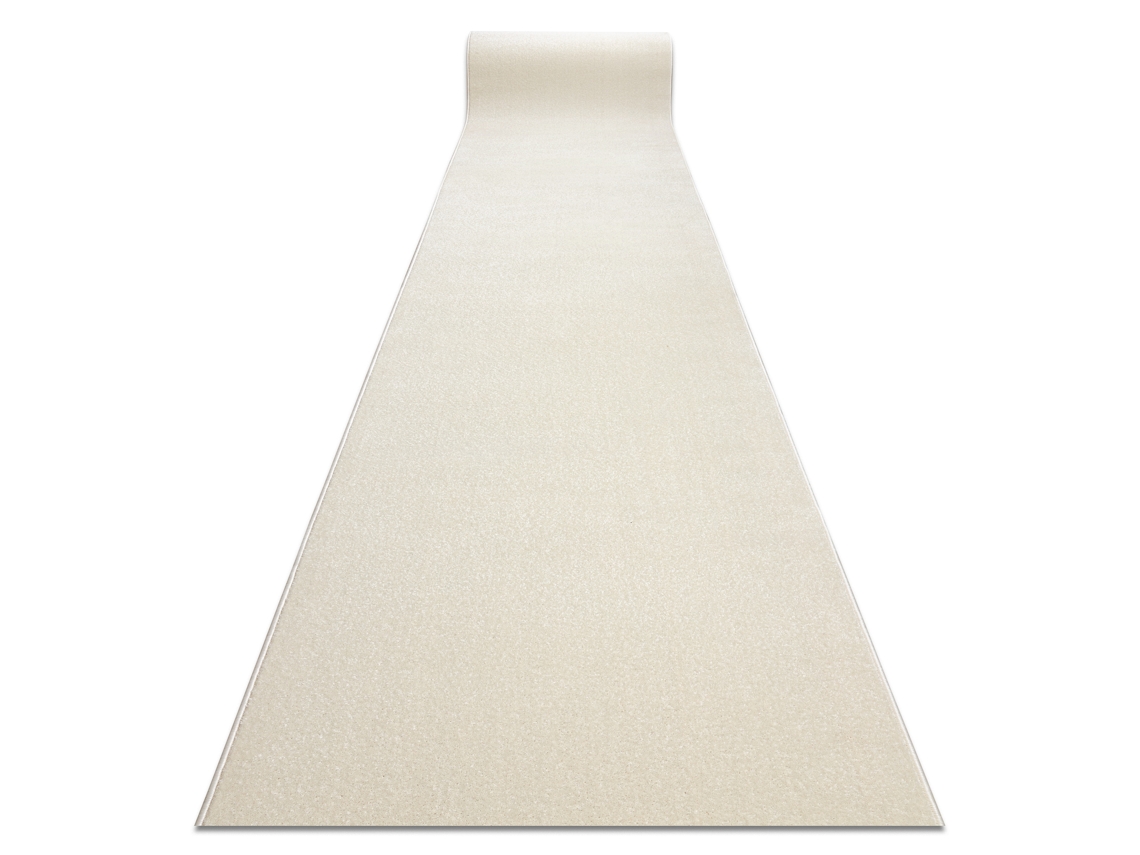 Alfombra de Pasillo Karmel Llanura, Un Color Blanco 100 cm