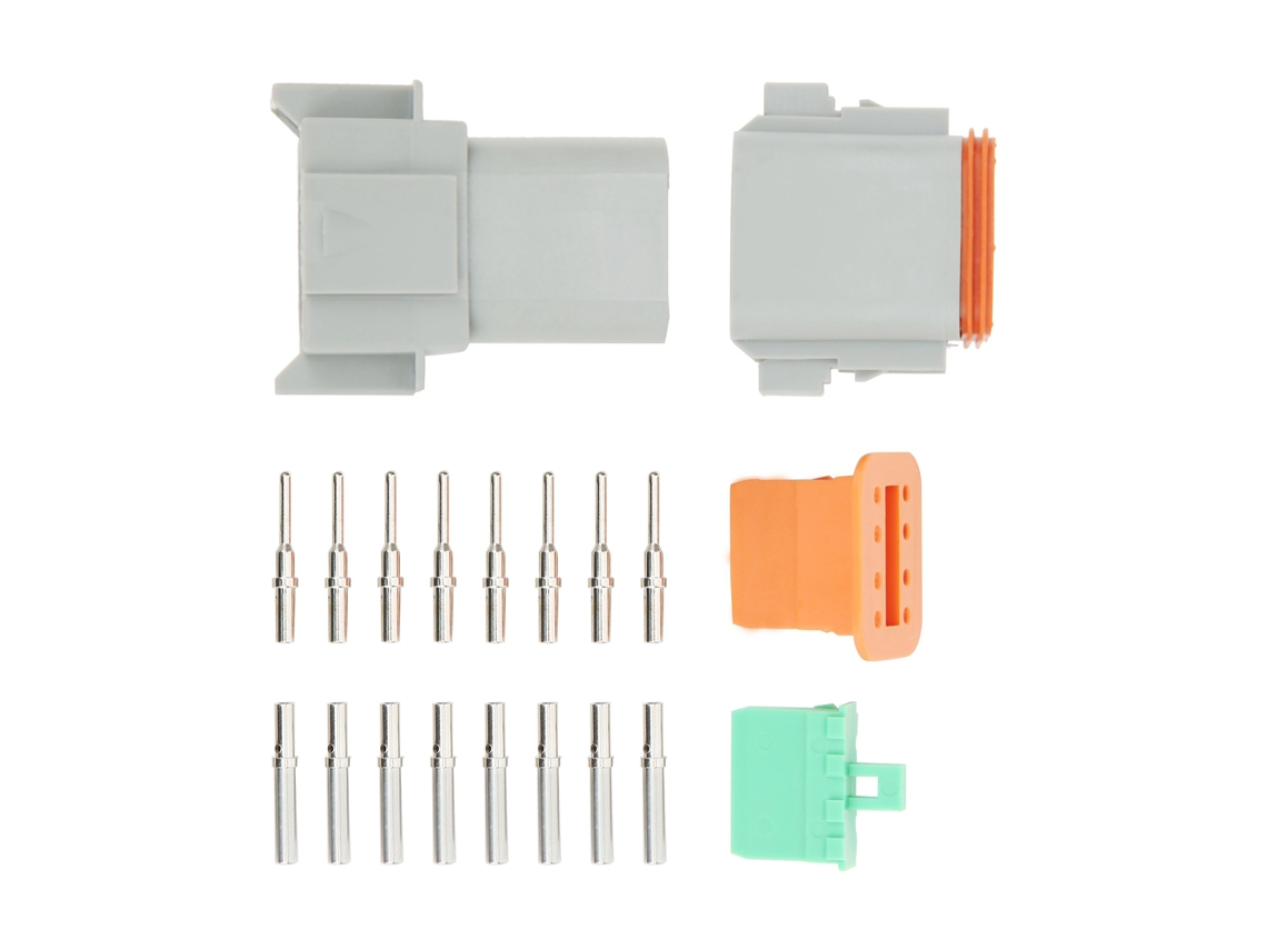 Kit De Conectores Automotrices De 16 Pines, Cable Resistente Al Agua, Enchufe Dt04-8p/dt04-8s