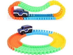 Kit 2 Pistas con Coche McQueen LED Crazy Trail 56 Piezas Infantil Gokoco