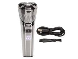 Cortador De Barba Eléctrico Impermeable De Cuchilla Flotante Bajo Ruido Recargable Usb Cortapelos