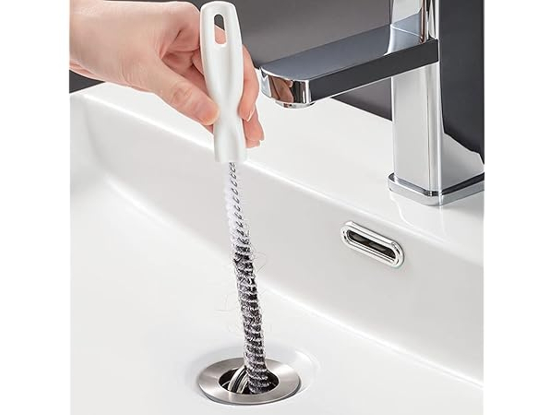 Es Un Juego De Dos Cepillos Y Pinzas Para Limpiar Desagües. Es Perfecto Para Limpiar Cocinas, Baños Y Duchas. Es Eficiente, Moderno Y Muy Du