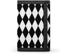 Cartera Compacta Poliéster Con Cremallera Para Hombre Diseño Estampado