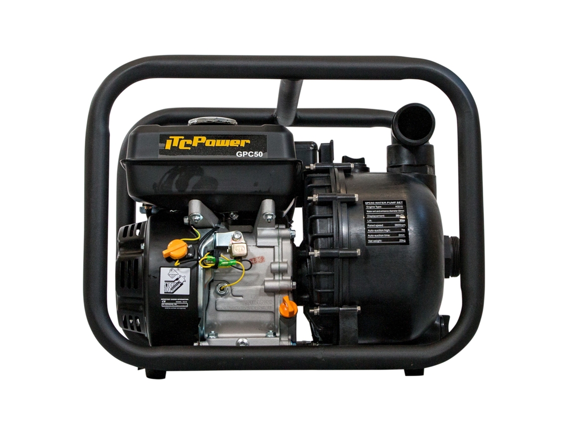 ITCPOWER GPC50 Motobomba Gasolina ITCPower Líquidos Corrosivos