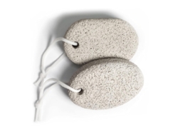 Juego doble de piedras grises para exfoliar los pies*