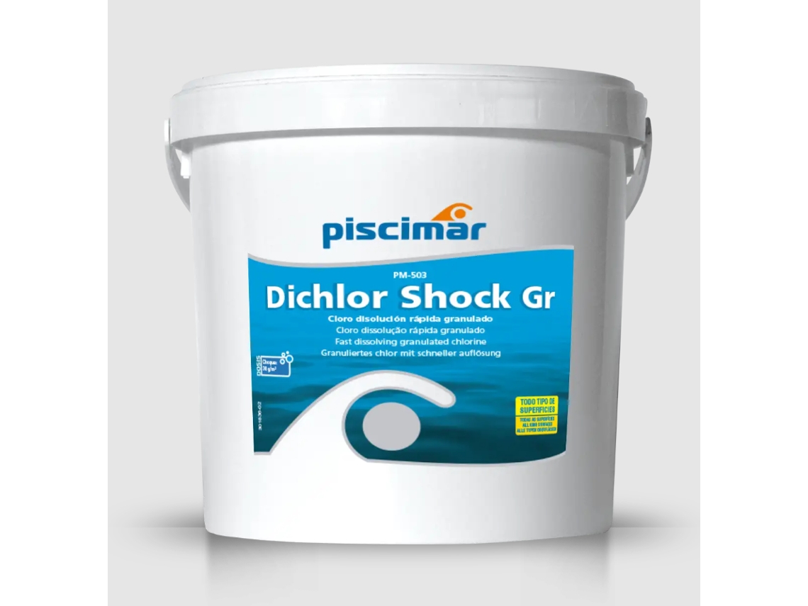 PM-503 DICLORO SHOCK GR (GRANULADO) - Cloro estabilizado 5 KG