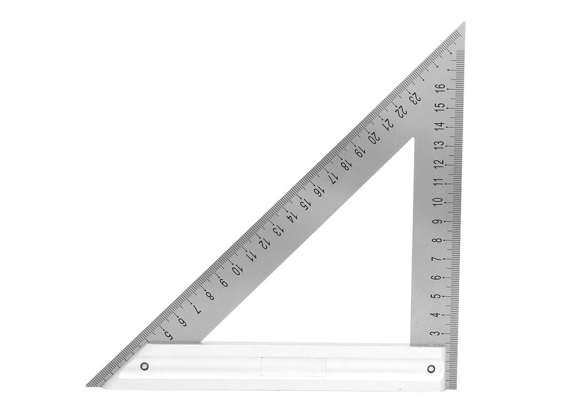 Regla Triangular De Acero Inoxidable De 180 Mm Y 90 Grados, Herramienta De Medición Para Carpintería.