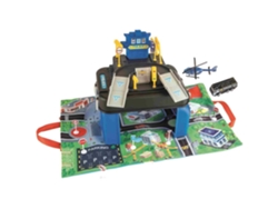 2 En 1 Mochila Y Playset Policia O Bombe MOTOR PLANET