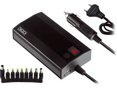 Cargador de Laptop 3GO universal 90W - 9 adaptadores y carro