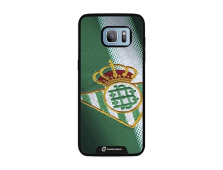 Funda Móvil Oficial Real Betis Fc para Samsung Galaxy S7 Edge PHONECASES3D Piel Sintética Negro