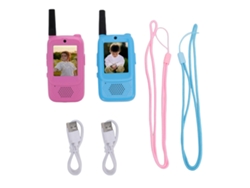 Walkie-talkie Para Niños Con Videollamada, Radio De Dos Vías Portátil Recargable, Juguete Rojo Azul