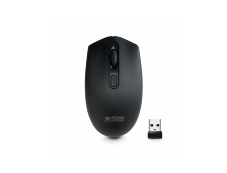 Ratón Inalámbrico URBAN FACTORY FCM01UF (Negro)