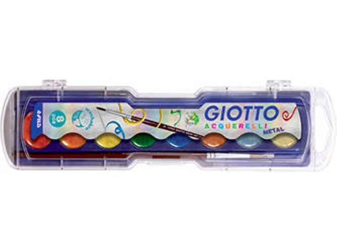 Caja de 8 Acuarelas GIOTTO Metal Multicolor