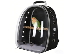 Transportín Digitallab Para Loros, Totalmente Ventilado, Diseñado Para Viajar (negro)