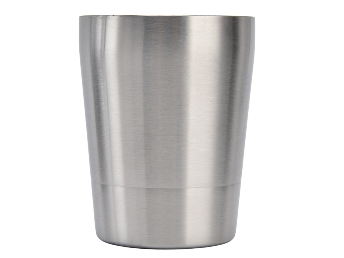 Vaso de agua portátil de acero inoxidable de 500 ml, color negro, con tapa y pajita.