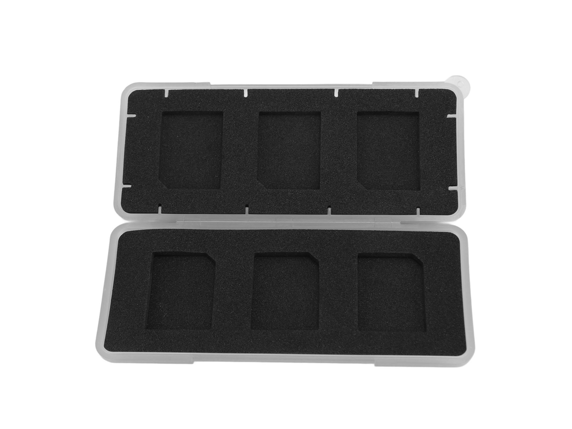 Estuche para tarjetas de memoria (resistente a impactos e impermeable, 6 ranuras)