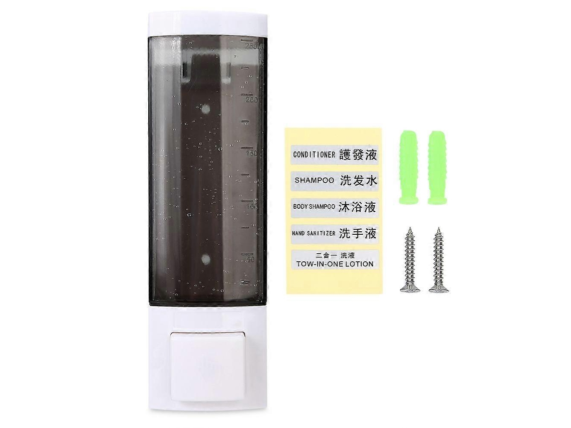 Dispensador manual de jabón líquido de pared Rosewell para baño, de una sola taza, para champú y limpieza de manos.