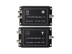 Multiplexador De Vídeo 2 Canais 400m Suporta Ahd Cvbs Plug And Play Hot Swap Câmera