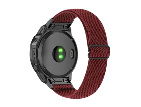Correa de nailon elástico con herramienta para Garmin Fenix 7X/Fenix 3/Descent MK1 - vino tinto
