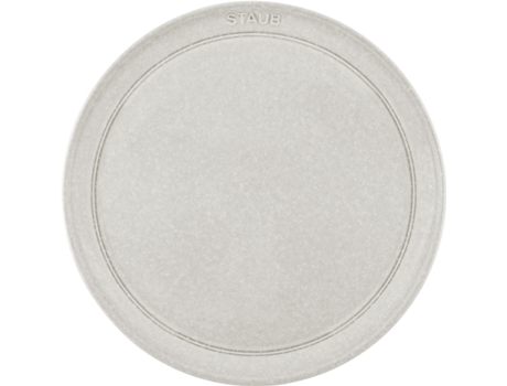 Dining Line Plato plano 26 cm, Cerámica, Blanco trufa STAUB