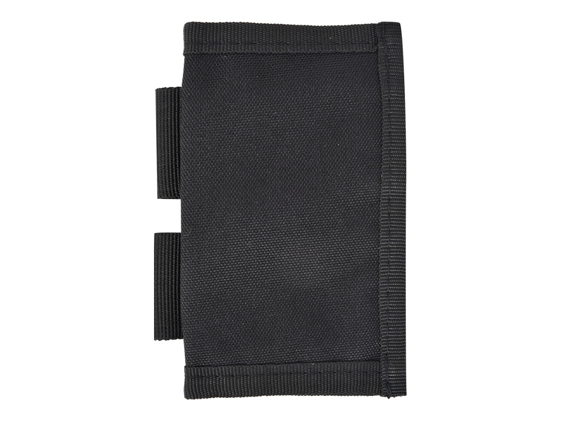 Bolsa doble de nailon para revistas de caza, color negro.