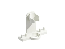 Soporte de pared para cepillo de dientes eléctrico con desagüe MDUG (blanco 1)