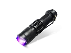 Linterna ultravioleta de luz negra de 365 nm, detector de orina de mascotas, lámpara UV portátil