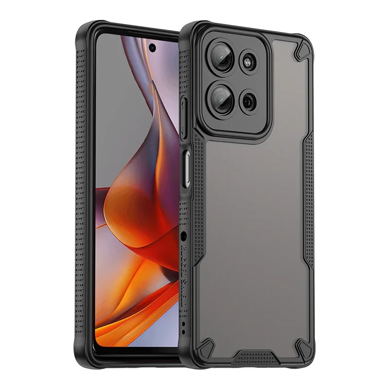 (negro, Motorola Moto G35) Funda De Policarbonato Para Teléfonos Motorola, Agradable Al Tacto, Carcasa Protectora Rígida A Prueba De Golpes.