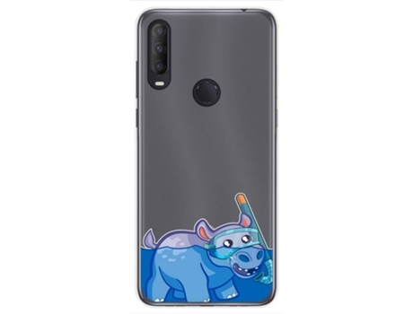 Carcasa Alcatel 1S 2020 TUMUNDOSMARTPHONE Dibujos Transparente Multicolor