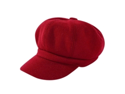 Boina Octogonal De 8 Paneles De Color Liso Para Mujer, Acolchada Y Cálida, Ideal Para Otoño E Invierno.