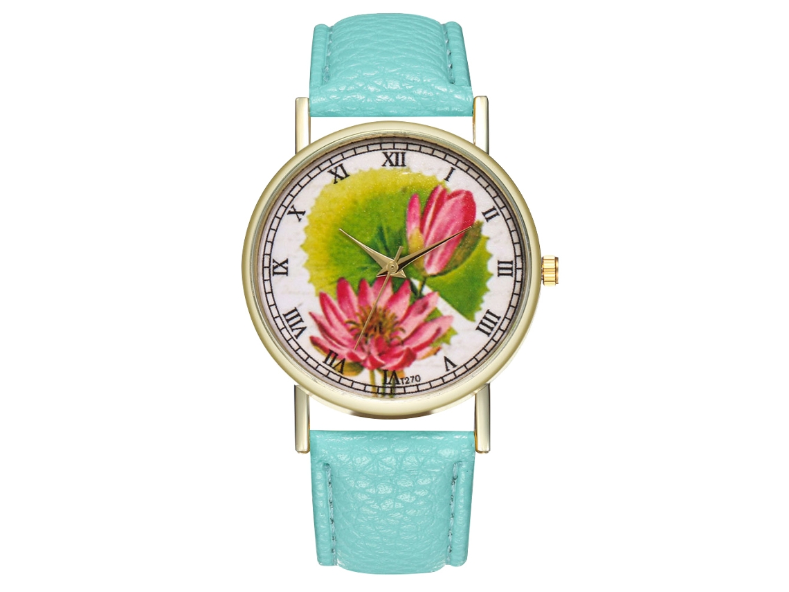 Reloj De Pulsera Ligero De Cuarzo Informal Para Mujer Zhoulianfa, Color Menta.