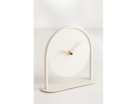 Reloj SKLUM (Hierro - Blanco - 18,5 x 19 x 6 cm)