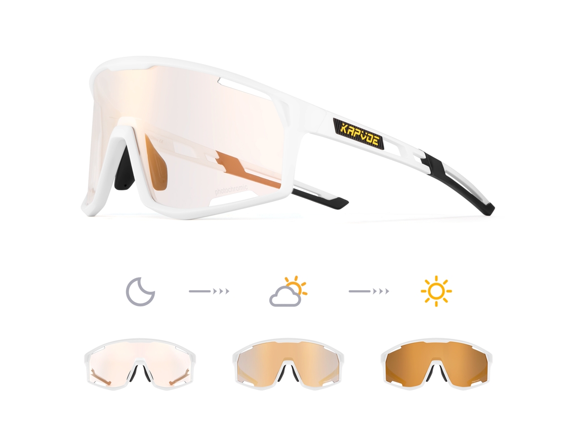 (estilo 9) Gafas De Ciclismo Fotocromáticas Unisex, Lentes De Polipropileno Translúcido Uv400