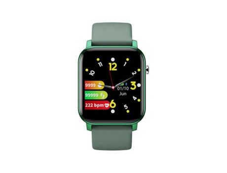 Reloj Inteligente con Monitor Impermeable Cronómetro Deportivo Compatible IOS, Android-Verde VEANXIN