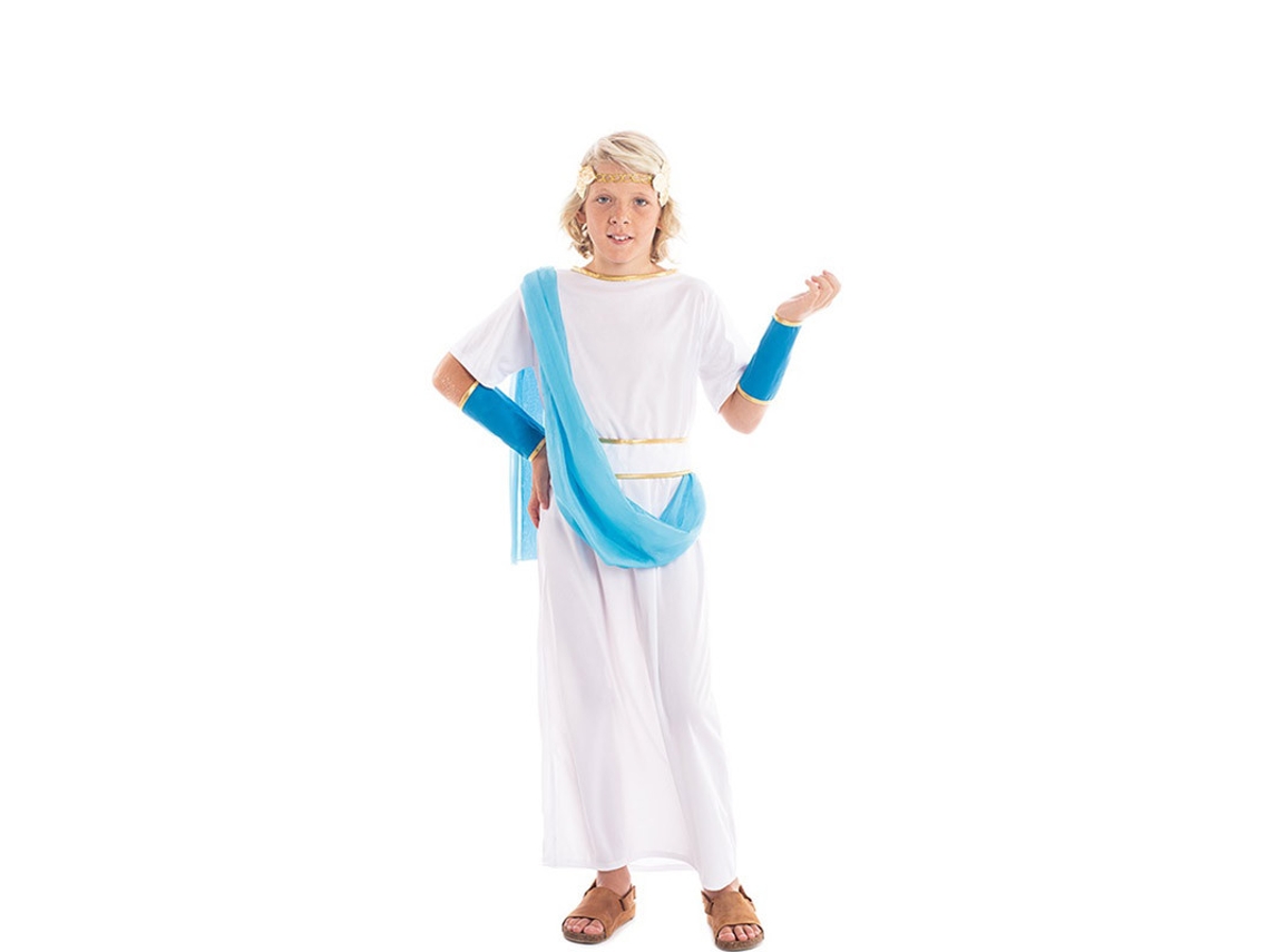 Disfraz de Niño PARTILANDIA noble griego blanco y azul (Tam.: 10-12 anos)