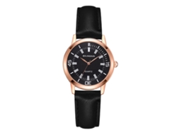 Reloj De Pulsera De Cuarzo De Moda Casual Con Elegante Correa De Cuero (oro Rosa)
