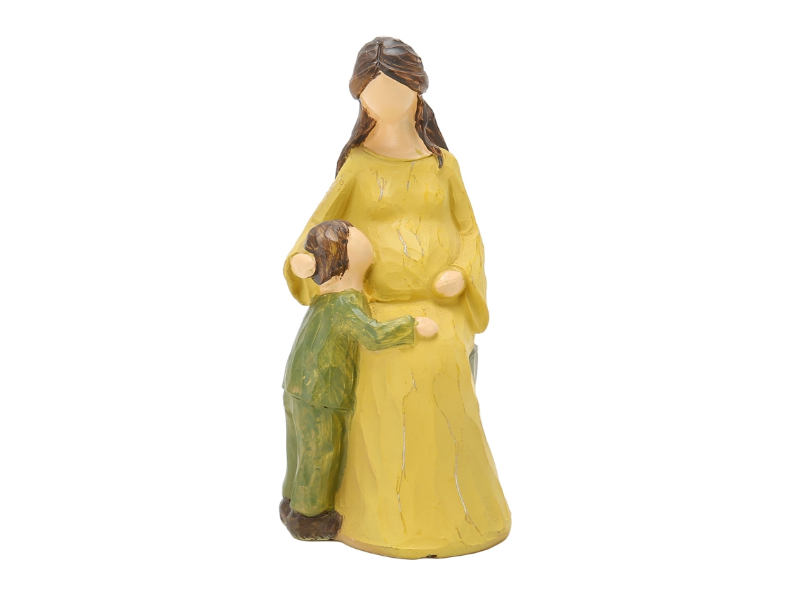 Estatua de resina de madre e hijo para decoración de estantes, Vivid Art