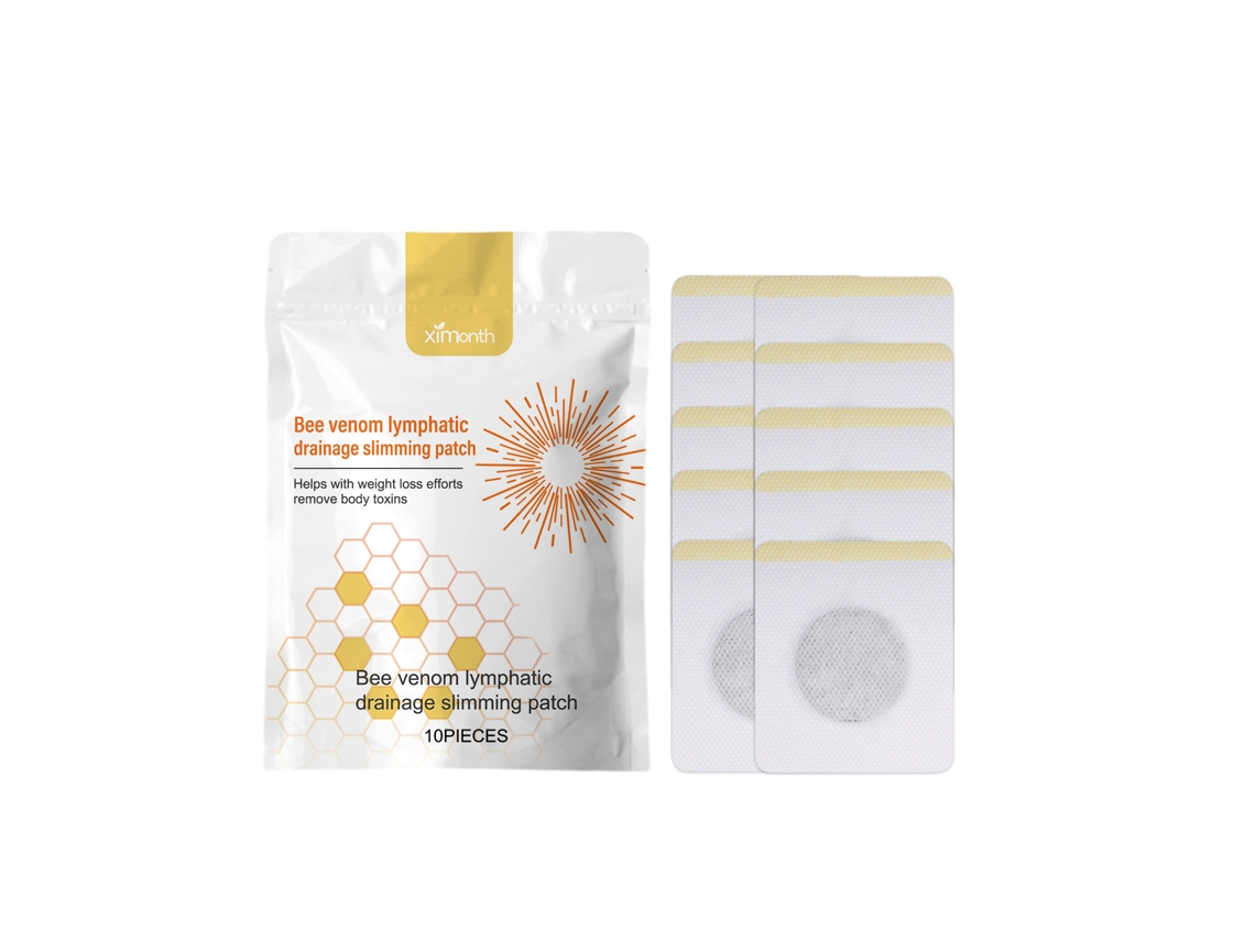 Parche adelgazante con veneno de abeja Ximonth para reafirmar la grasa abdominal y del brazo Baibairou