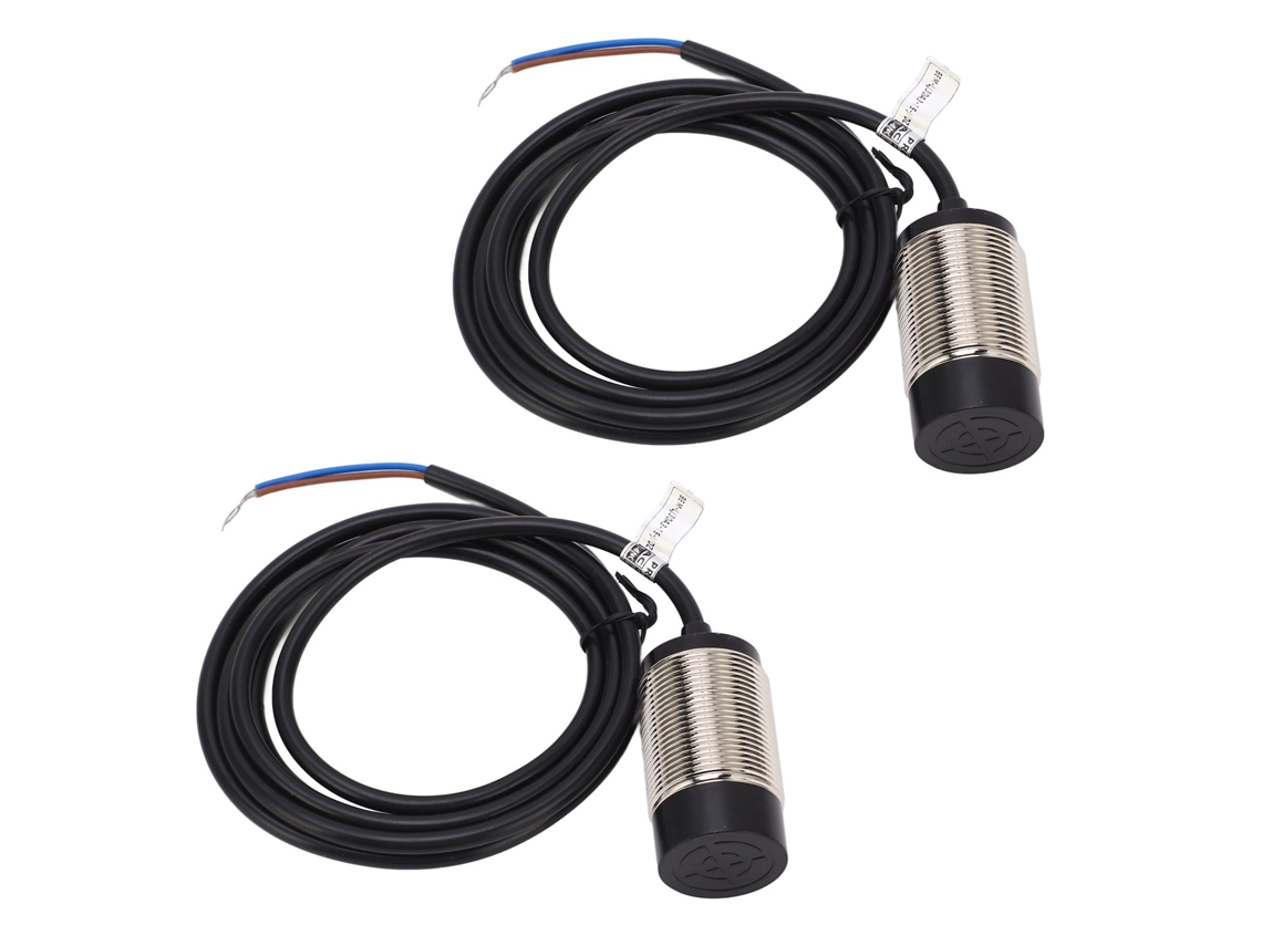 2 Juegos De Sensores De Proximidad Inductivos Nc, 2 Cables, 110-220 Vca, 30 Mm X 15 Mm, Ip67