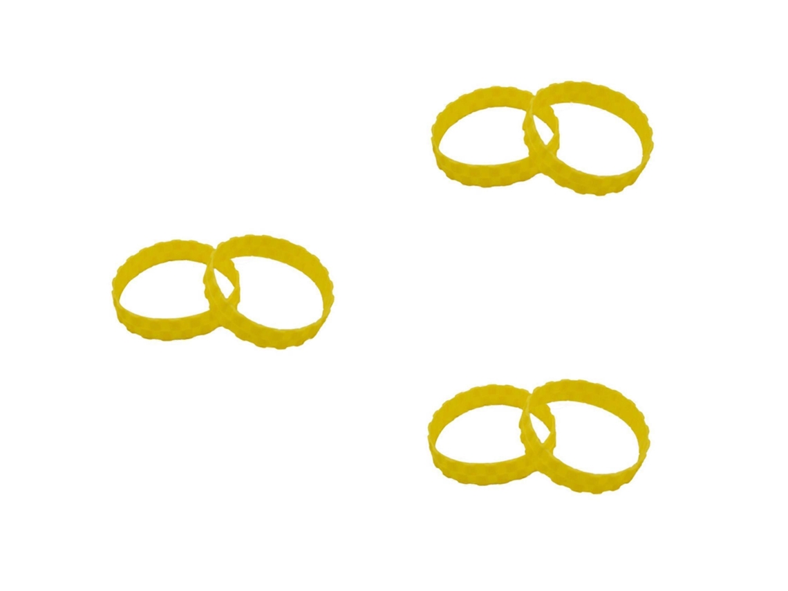 6pcs Robot Vacuum Cleaner Anti-skid Anti-wear Tire Skin For Xiaomi Mijia Irobot Sweeping Robot Accessories,yellow