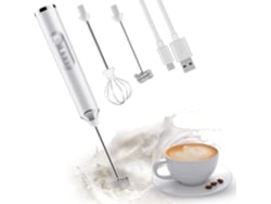 Espolvoreador De Leche Portátil, Espolvoreador De Café Recargable De Acero Inoxidable - Blanco