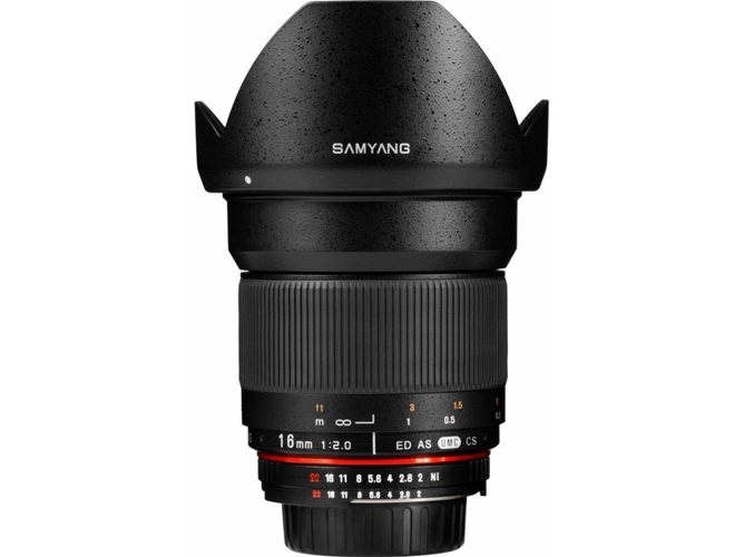 Objetivo SAMYANG 16mm F2.0 As Umc Cs Ef-S (Encaje: Canon EF-S - Apertura: f/2 - f/22)