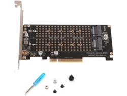 Tarjeta adaptadora de expansión M.2 PCIe dual SFUSHOS con lector convertidor