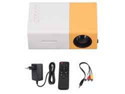 Miniproyector Led Portátil Pico 1080p Full Hd Con Control Remoto, Interfaz Usb, Sonido, Enchufe Europeo, 110-240v