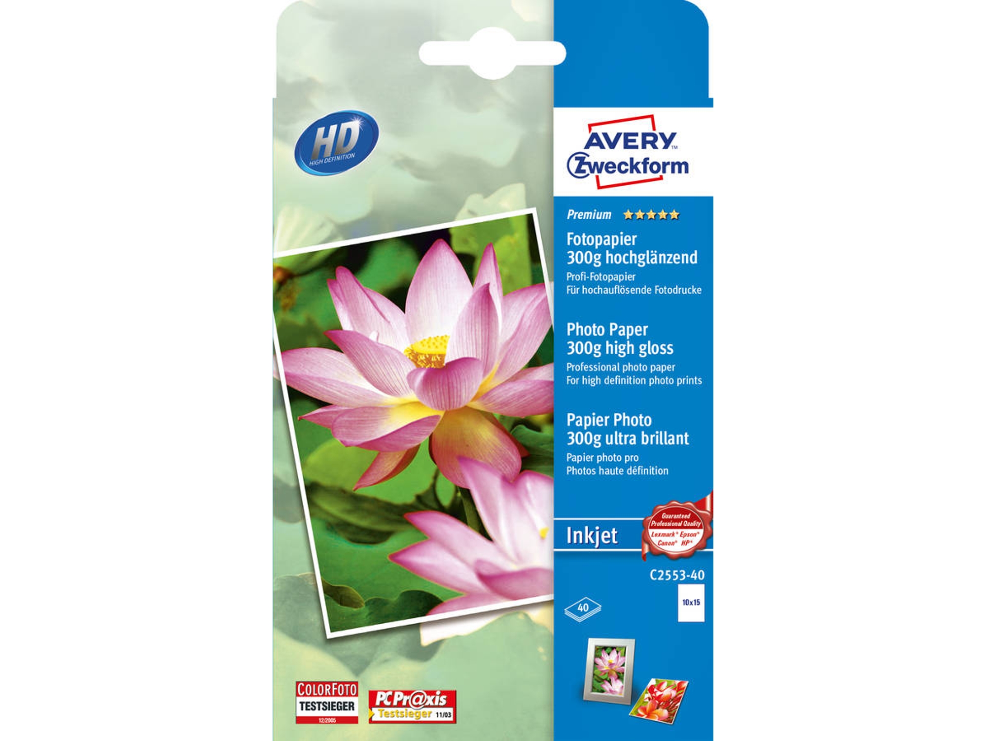 Papel Fotográfico AVERY C2553-40