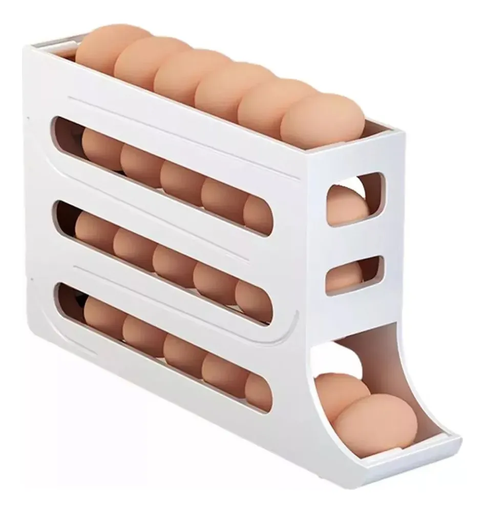 Dispensador de huevos y organizador de refrigerador para 30 personas vayotoy