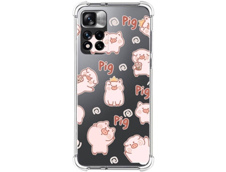 Carcasa para Xiaomi Redmi Note 11 Pro+ Plus 5G TUMUNDOSMARTPHONE Dibujos Antigolpes Cerdos Multicolor