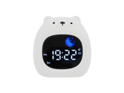 Reloj despertador digital infantil GOKOCO con luz nocturna y temporizador de cuenta regresiva.