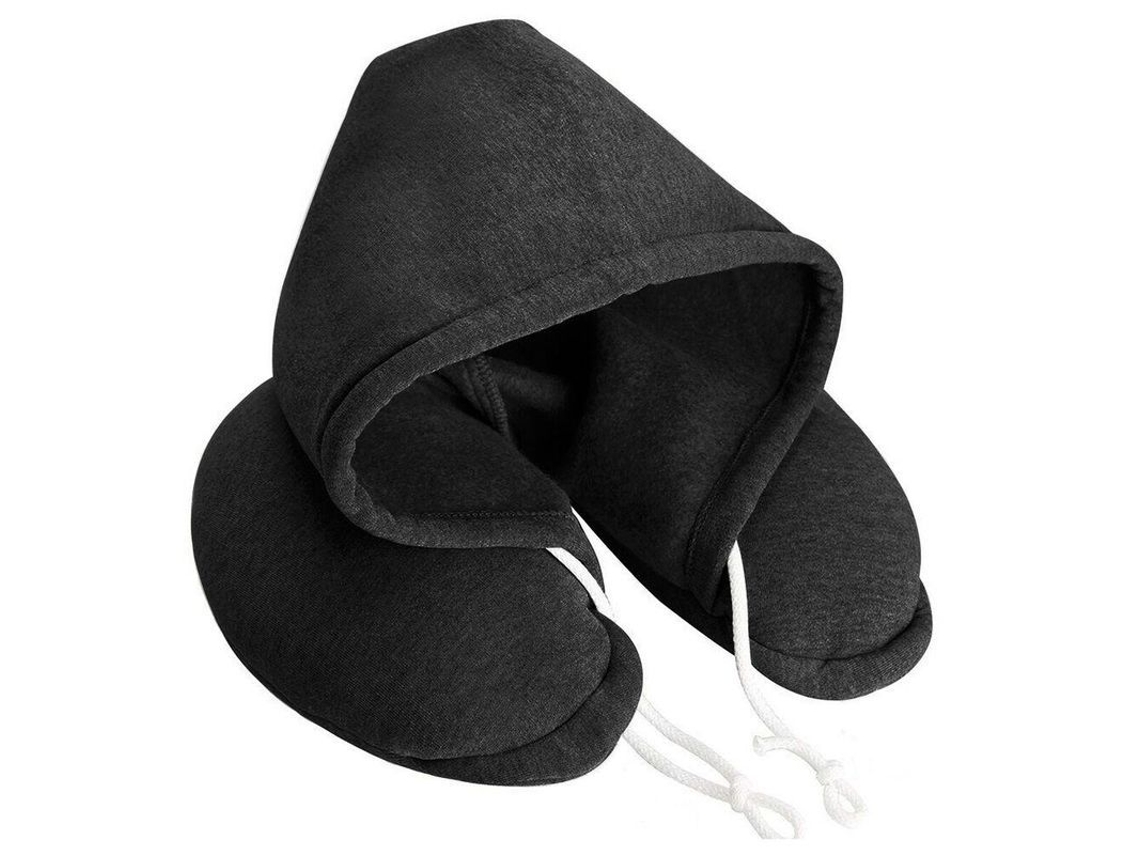 Cómoda Almohada Cervical Suave Con Capucha Para Adultos, Ideal Para Viajes Y Vuelos (nwd)