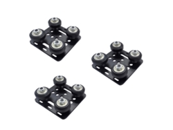 Kit De Ruedas De Aluminio De 3 Piezas Para Impresora, Juego De Poleas Con Placa