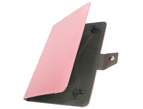 Funda universal tabletas 10 con efecto cuero envejecido Soporte vídeo rosa AVIZAR